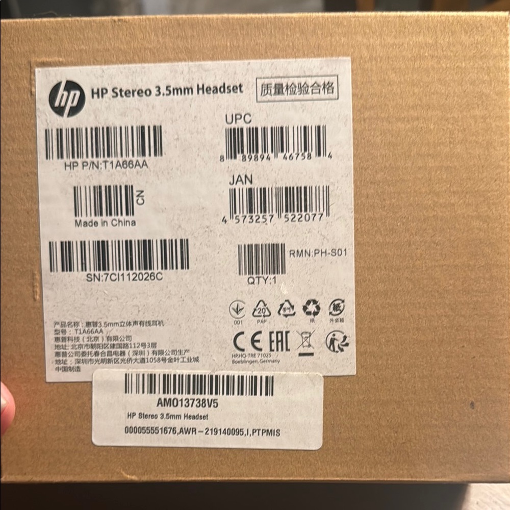 HP Black Computer Headset for Immersive Audio